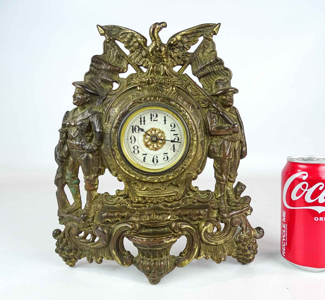 Cast Metal Military Clock (1 of 8)
