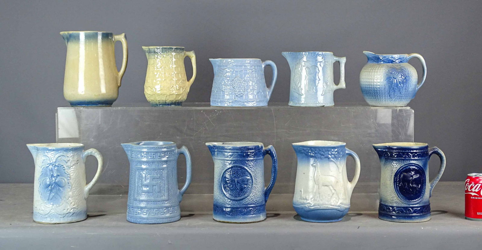 Lot of Pottery Pitchers (1 of 16)