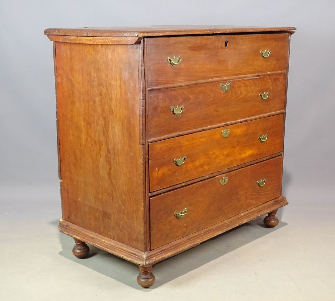 18th c. Ball Foot Blanket Chest (1 of 10)