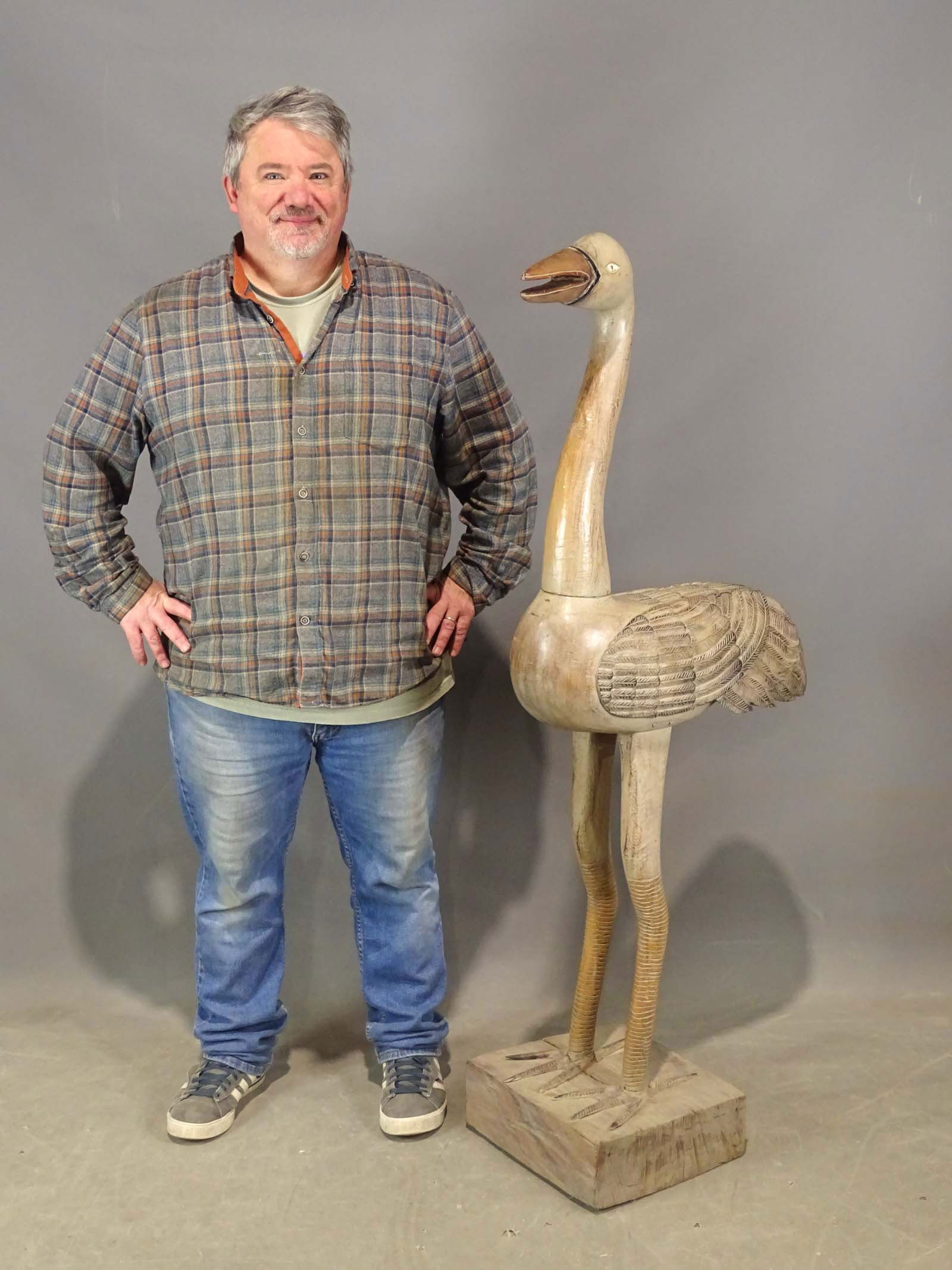 Folk Art Carved Bird (1 of 12)