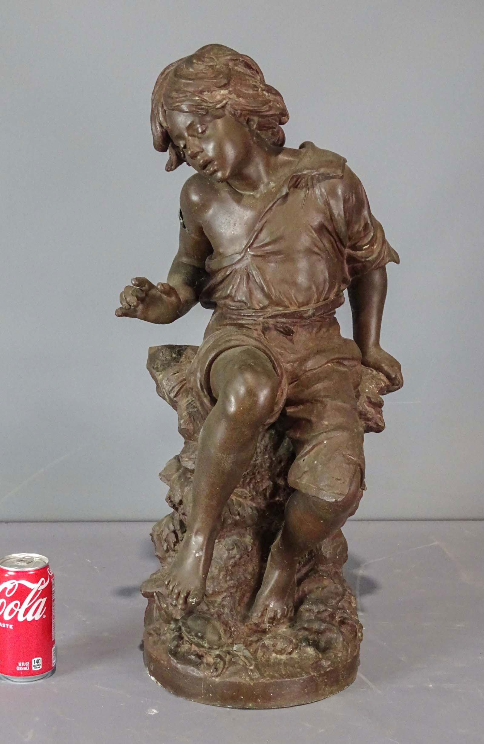 19th c. Statue of a Boy (1 of 7)