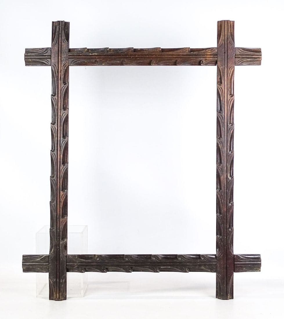 Carved Wooden Folk Art Frame (1 of 7)