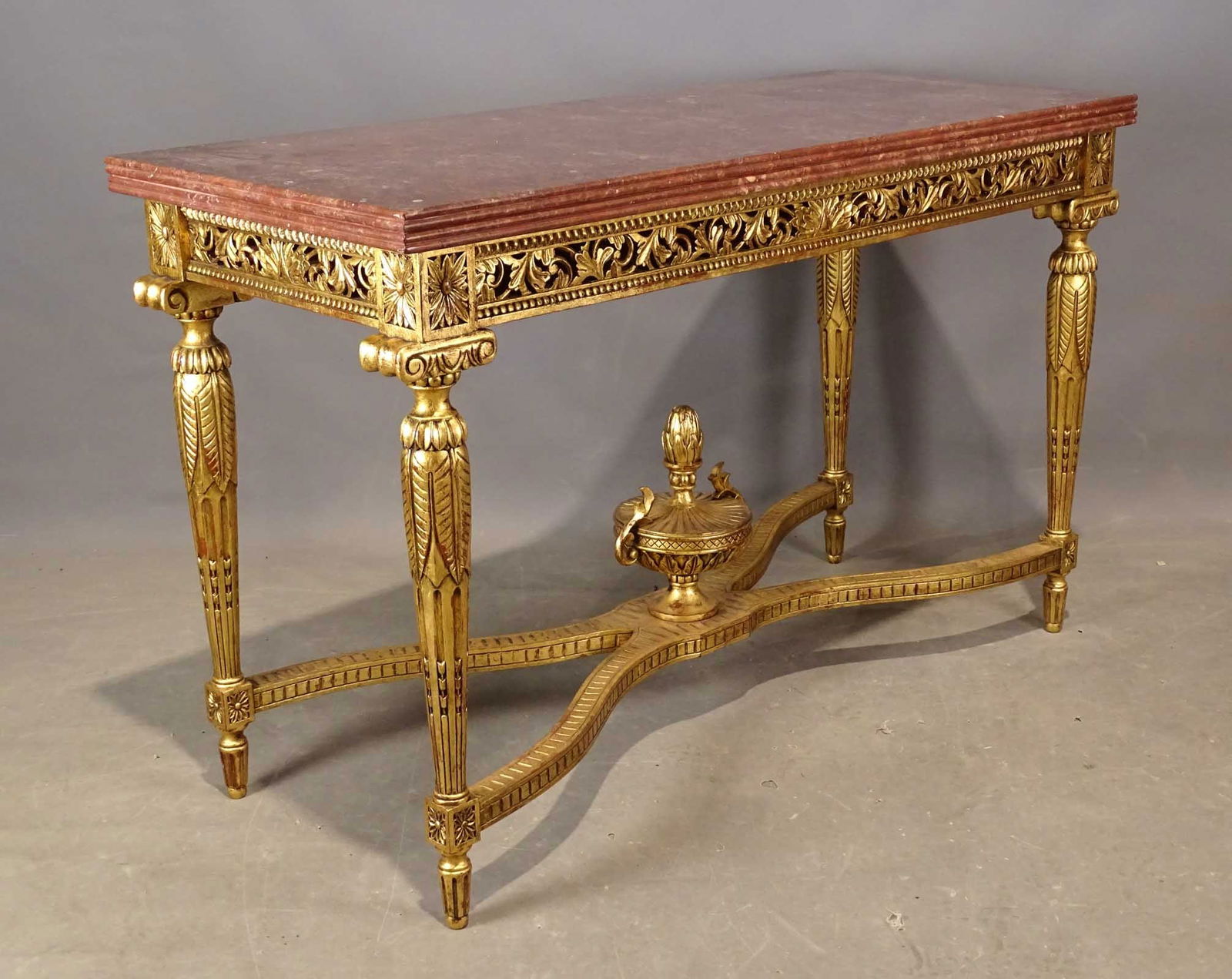 French Style Marble Top Center Table (1 of 7)