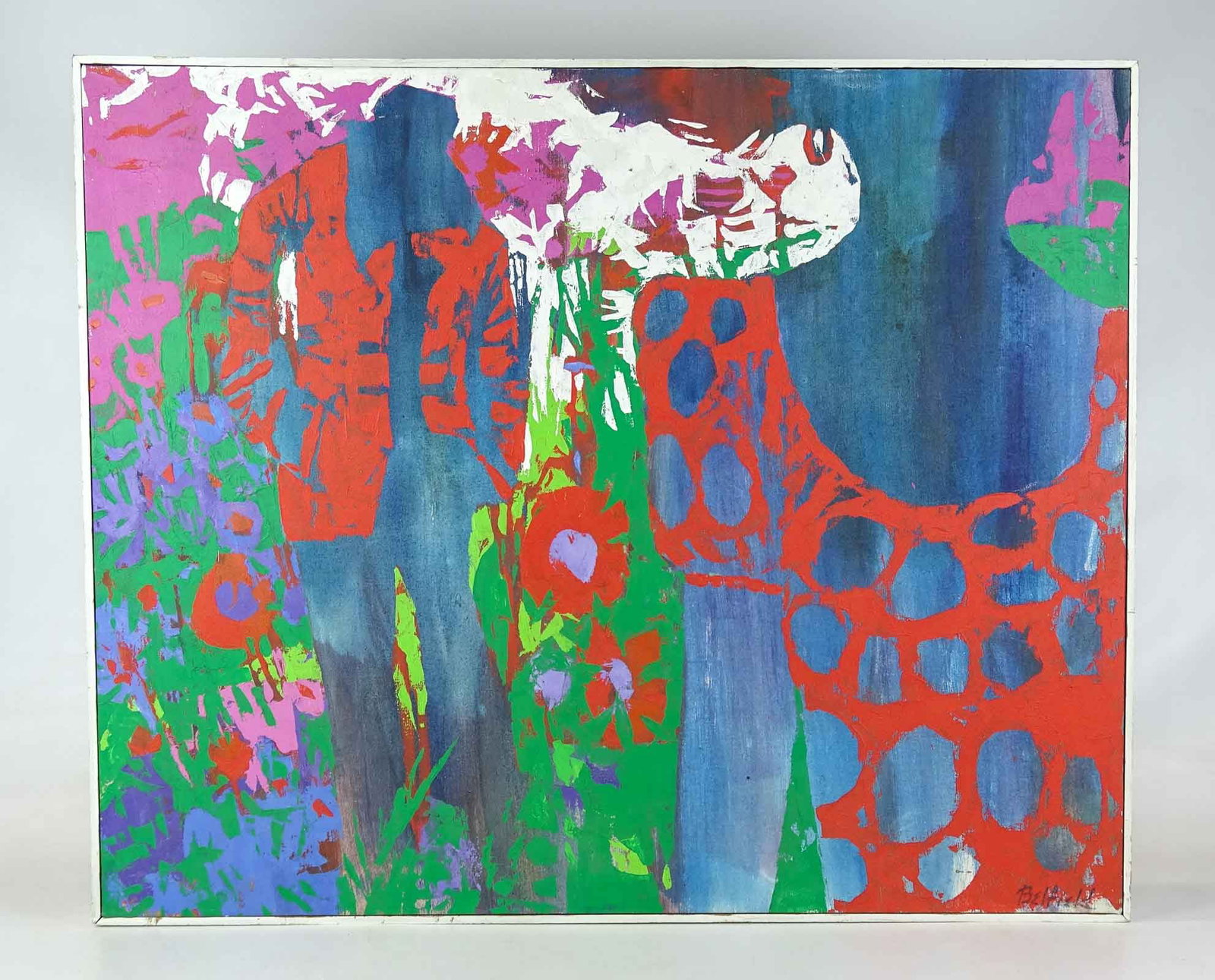 Painting Signed "Belfield": Painting , abstract, signed "Belfield". 28 1/2" x 34 1/2".