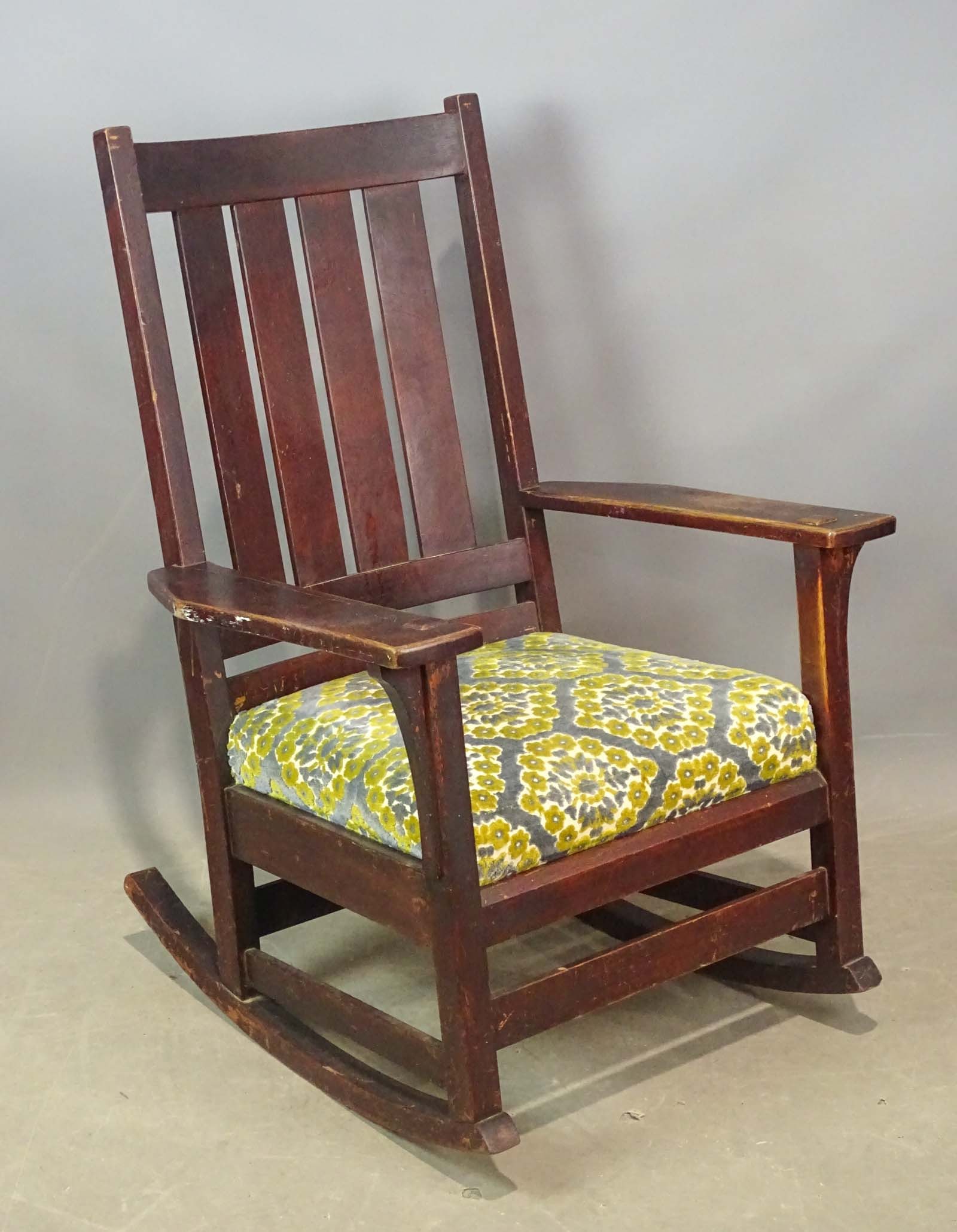 Mission Oak Rocking Chair: Mission oak rocking chair.
