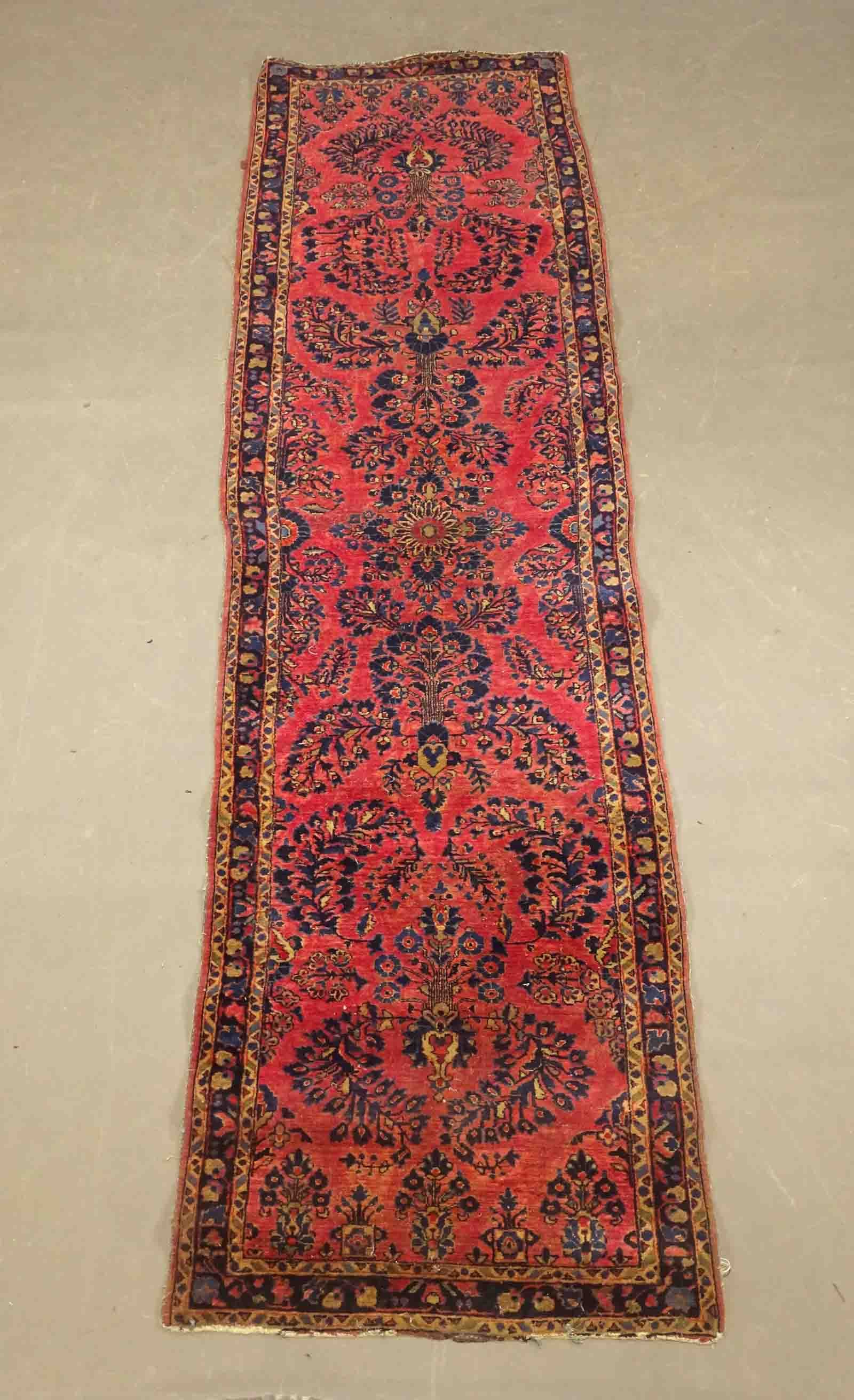 Oriental Rug Runner: Oriental rug runner. 32" x 118". Provenance: The Edward Herrmann Estate, Salisbury Connecticut.