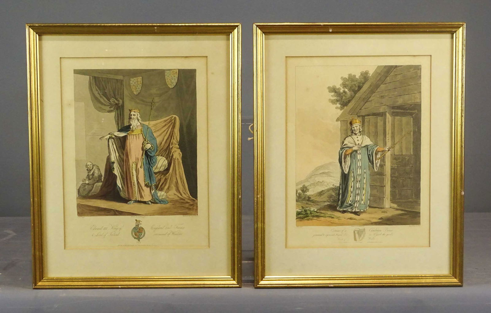 Pair 19th c. Continental Prints (1 of 11)