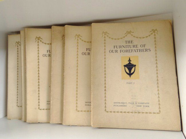 Antique Reference Books: Set of eight "The Furniture Of Our Forefathers" (Singleton).