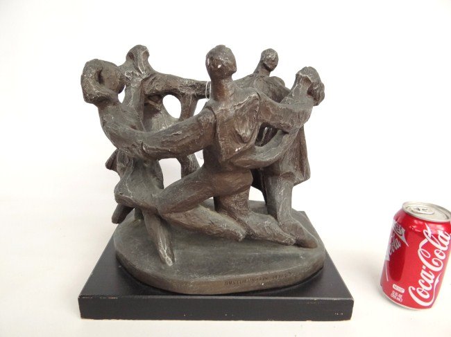 Austin Productions Sculpture: C. 1970 Austin Production sculpture of children in circle. 11" W 10 1/2" Ht.