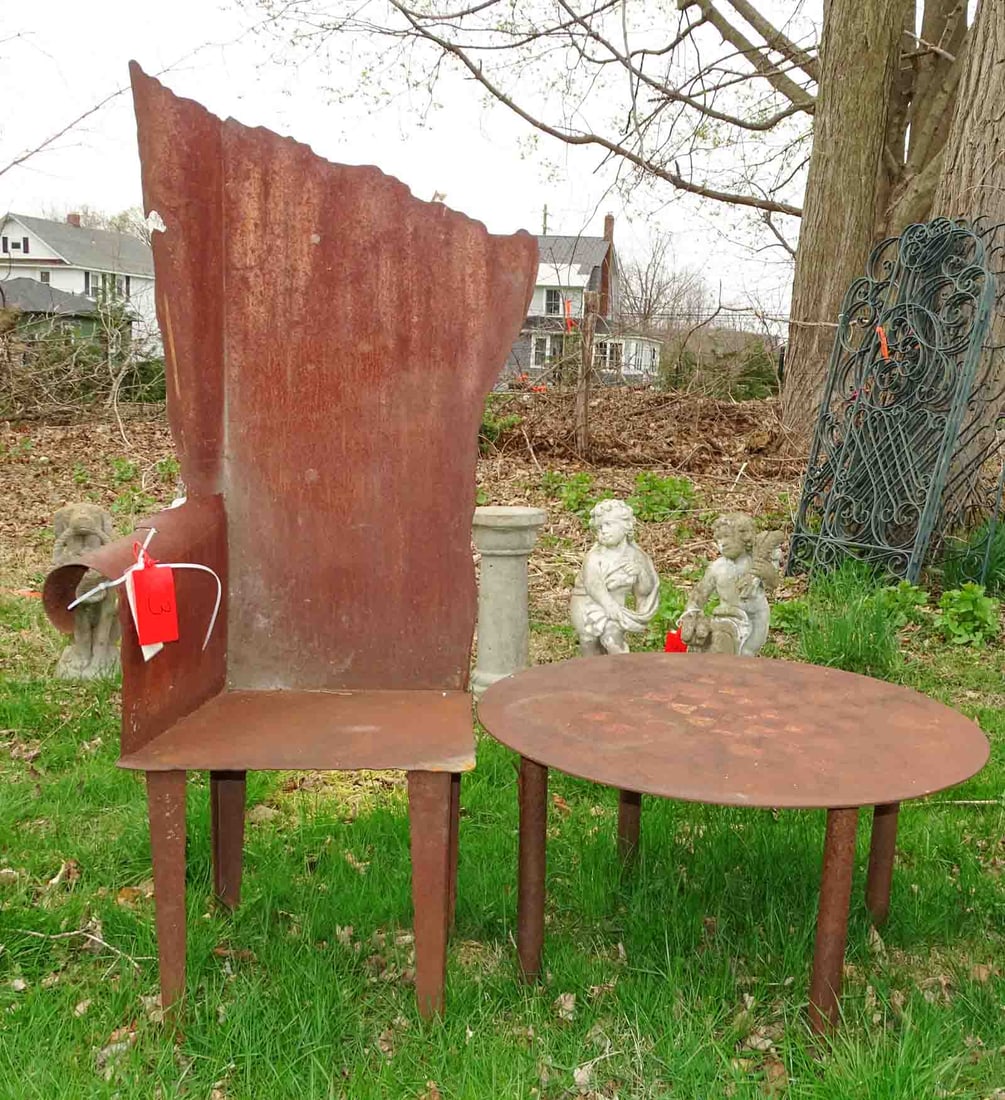 Folk Art Table and Chair Lot (1 of 4)