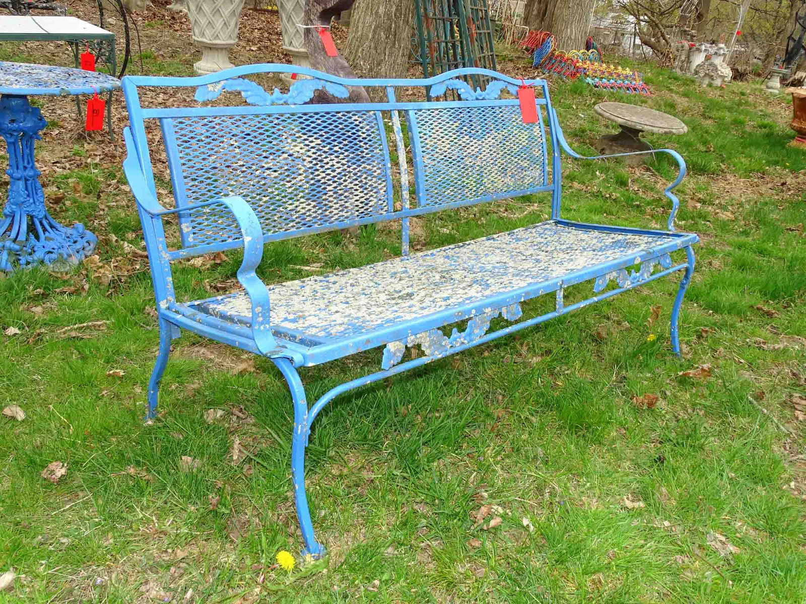 Wrought Iron Settee (1 of 4)