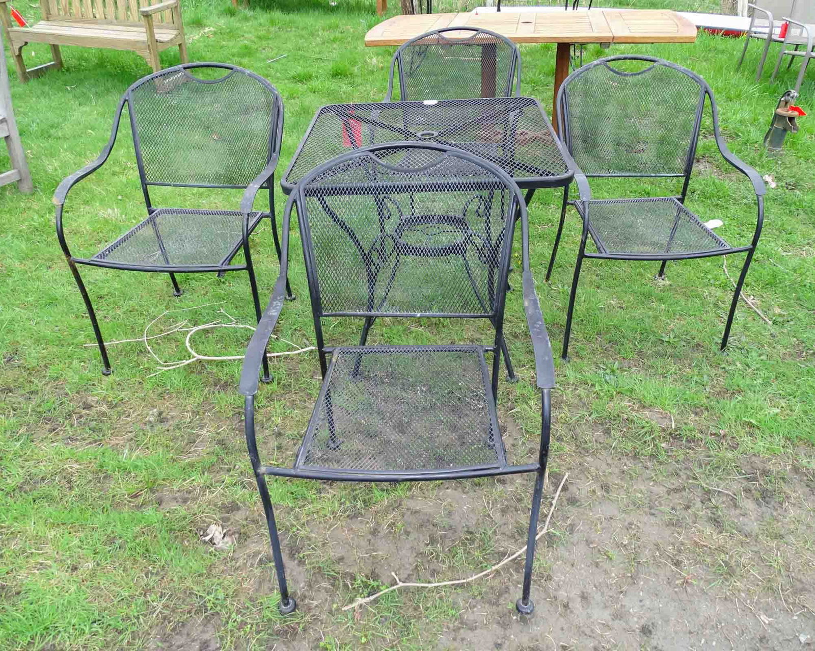 Wrought Iron Patio Set (1 of 3)