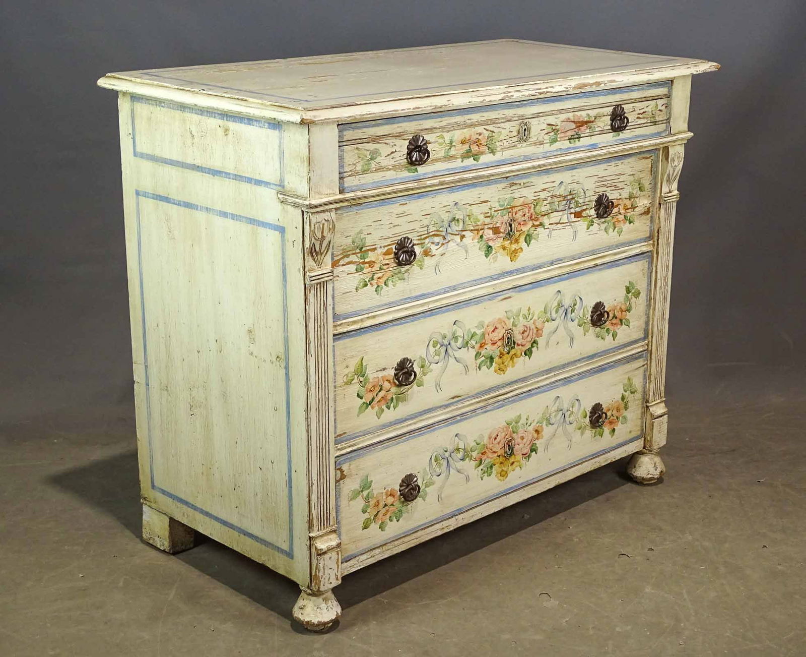 Continental Painted Chest of Drawers (1 of 10)