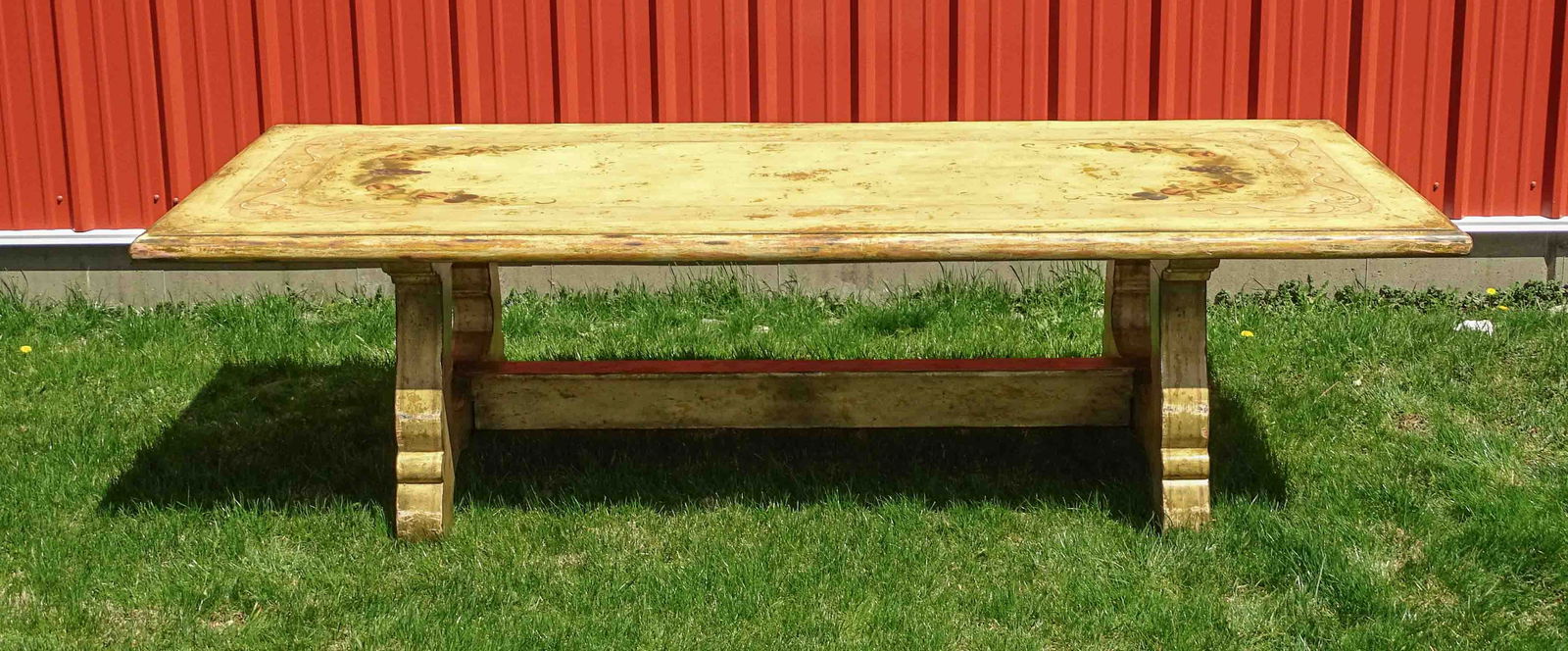 French Style Painted Farmhouse Table (1 of 9)