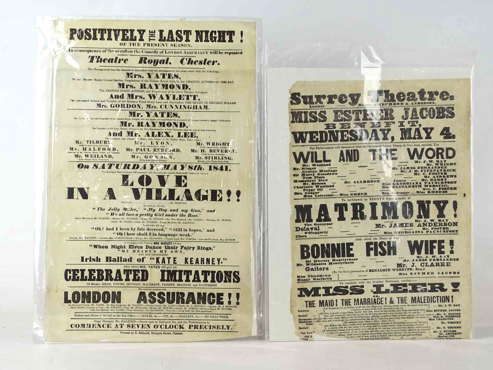19th c. English Broadsides (1 of 7)
