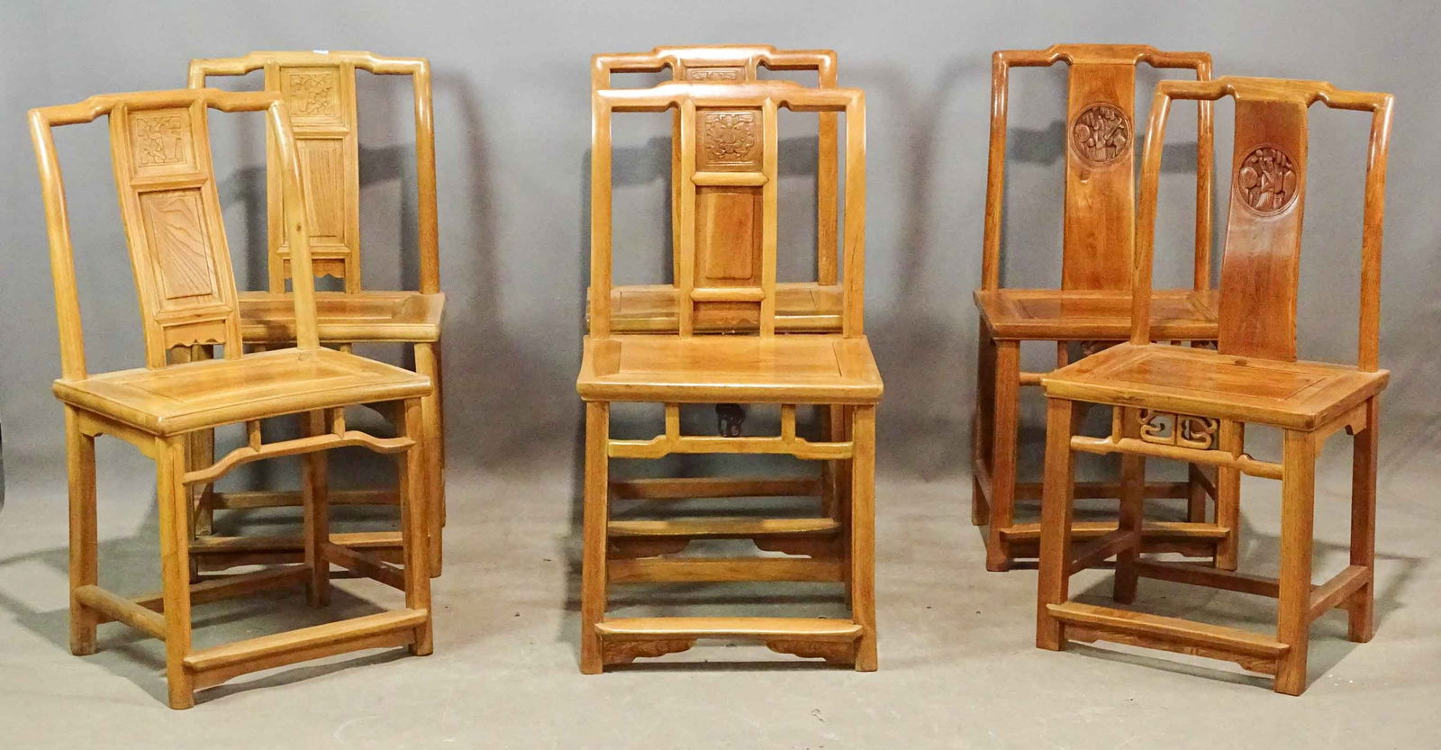 Set of (6) Chinese Chairs (1 of 15)