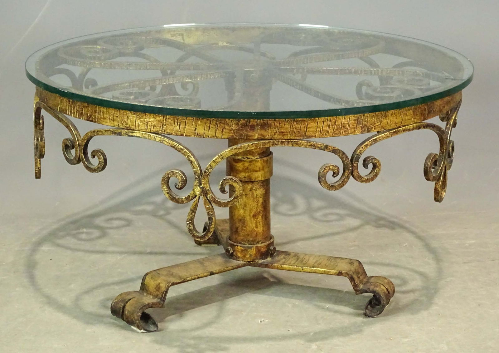 Wrought Iron Glass Top Table (1 of 5)