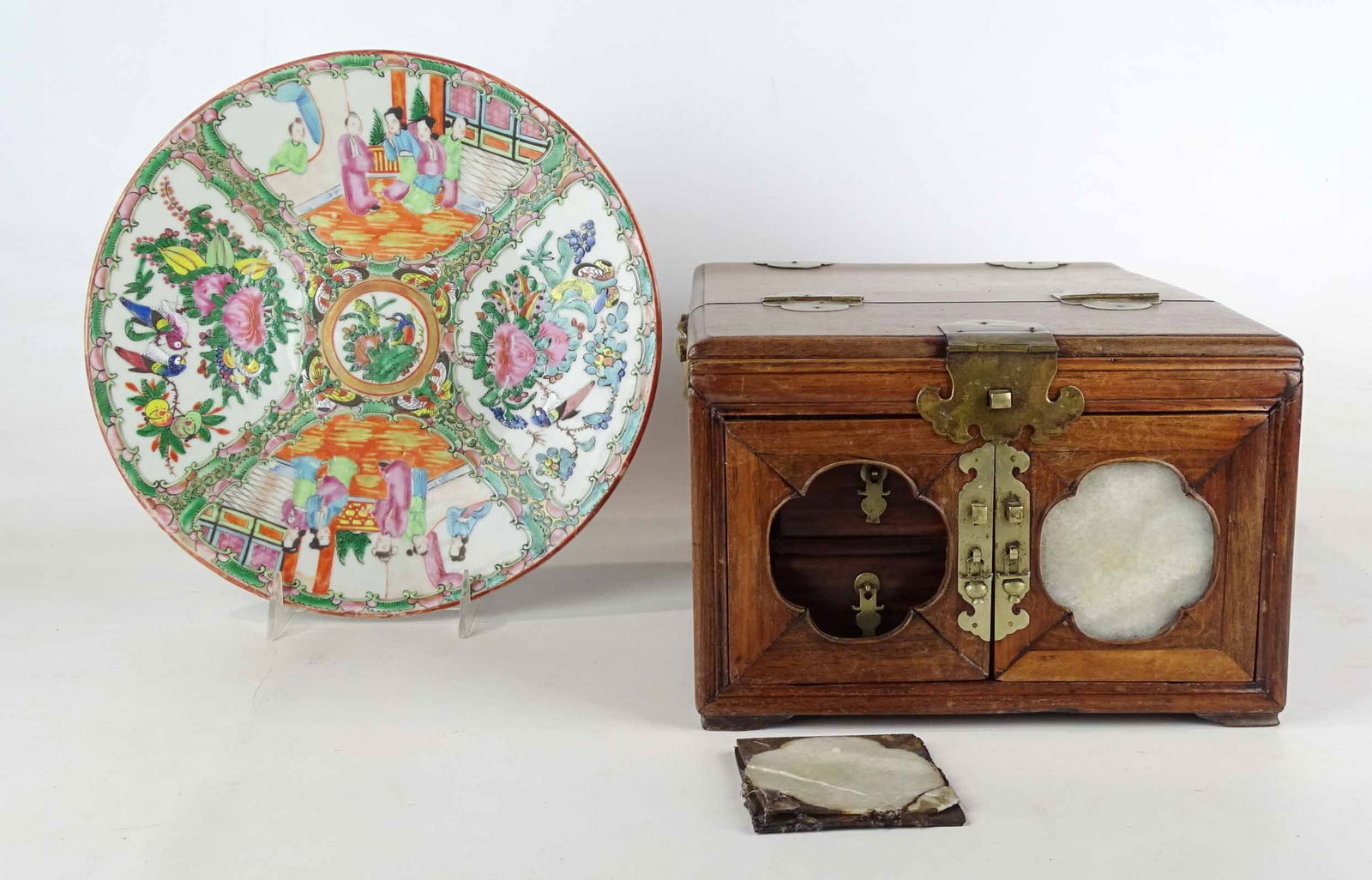 Chinese Rose Medallion Charger Lot (1 of 13)