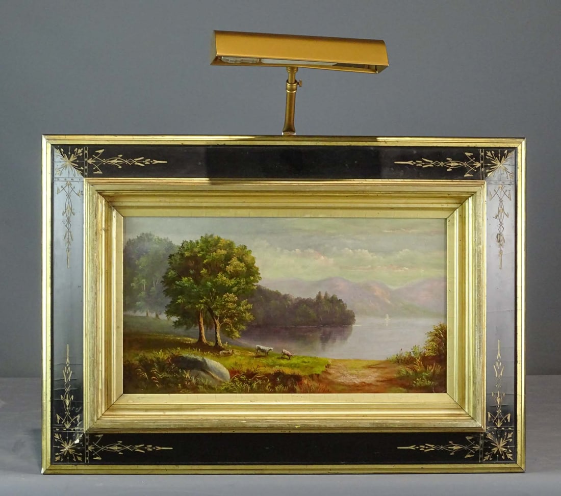 Painting: 19th c. Hudson River School Landscape (1 of 5)