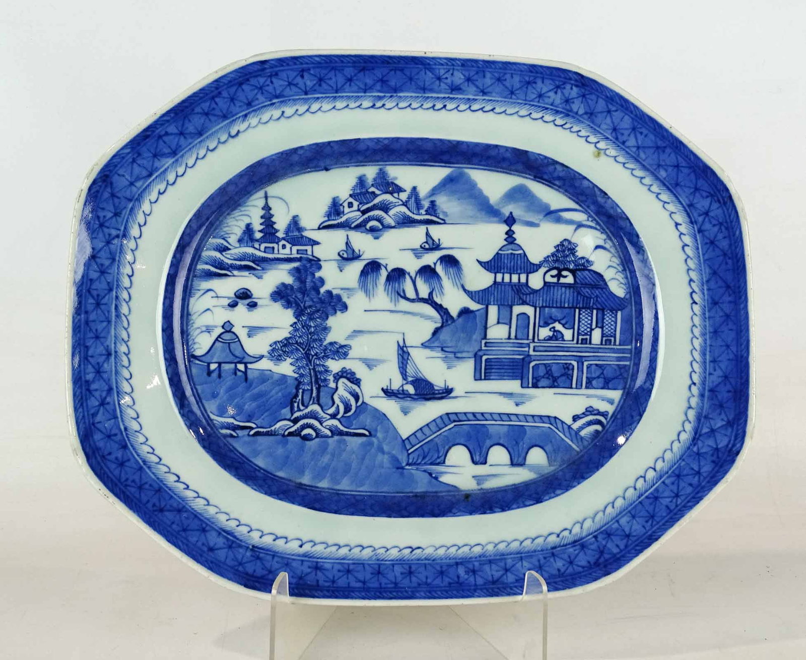 Canton Platter: Canton platter. 12 1/2" x 15 1/2".