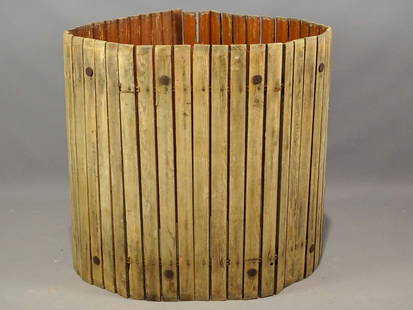 Wooden Floor Tread: Vintage wooden floor tread. 86" x 29 1/2".