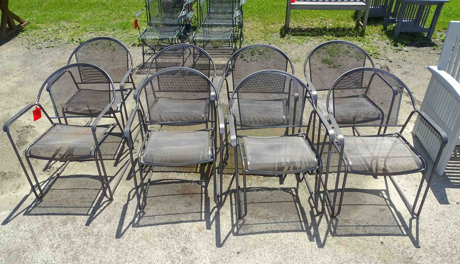 Wrought Iron Arm Chair Set (1 of 4)