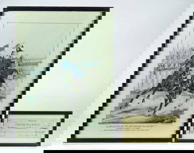 Winfield Scott Lot: Major General Winfield Scott lot including autographed check (overall in frame 4" x 7 1/2"), and print "MAJOR GENL WINFIELD SCOTT" (overall in frame 16 1/2" x 12 1/2").