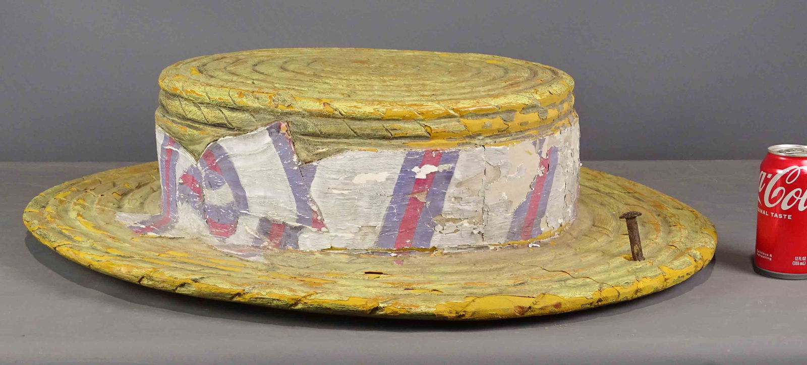 Folk Art Wooden Hat Trade Sign (1 of 6)