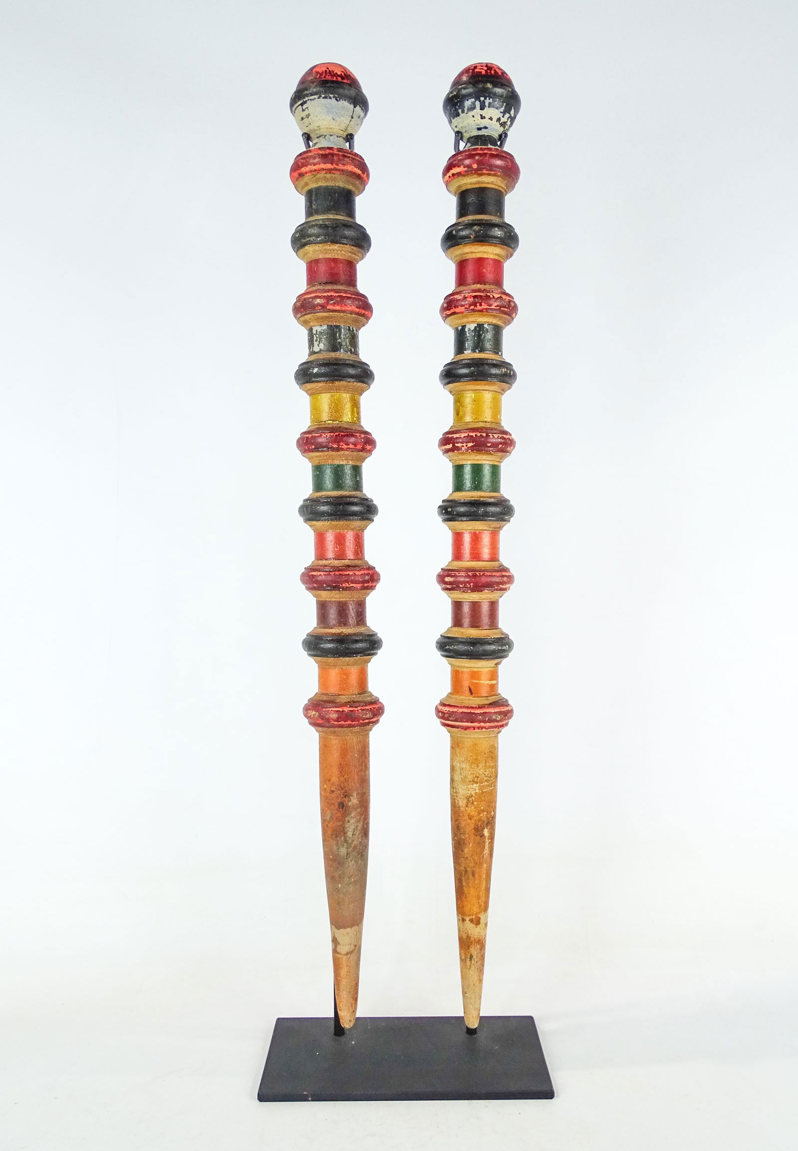 Pair Folk Art Yard Game Sticks (1 of 8)