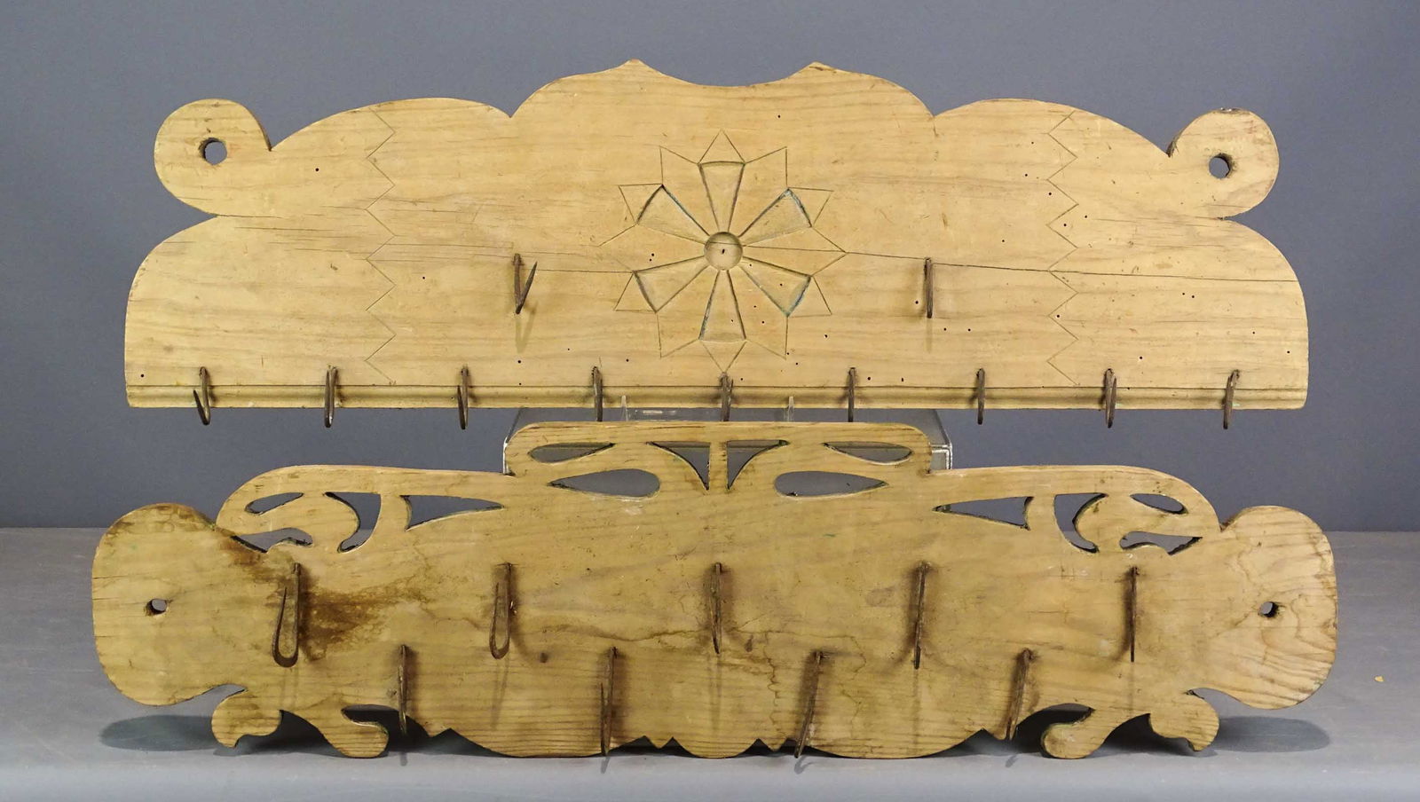 Two Carved Wall Racks (1 of 6)