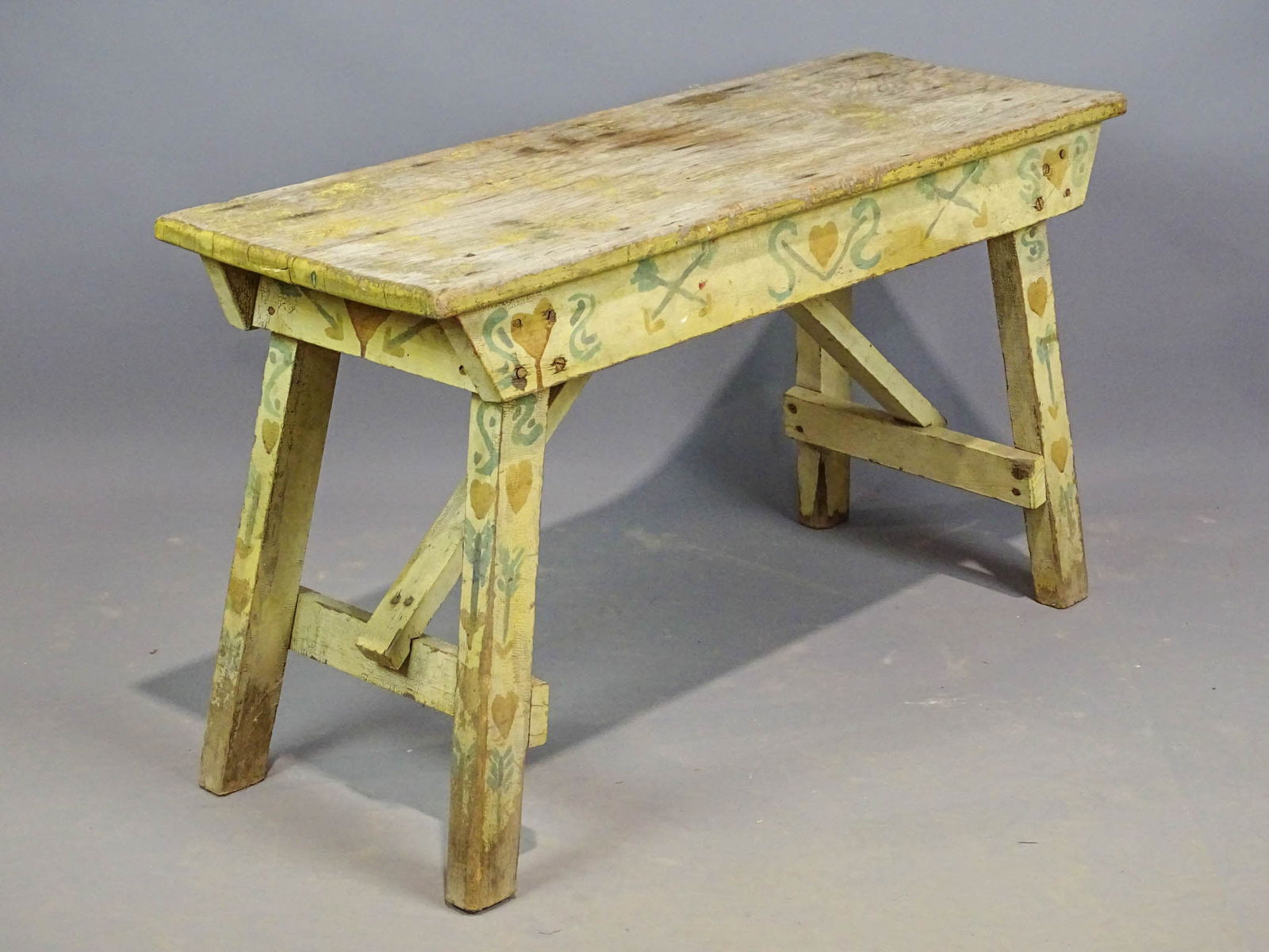 Paint Decorated Bench (1 of 5)