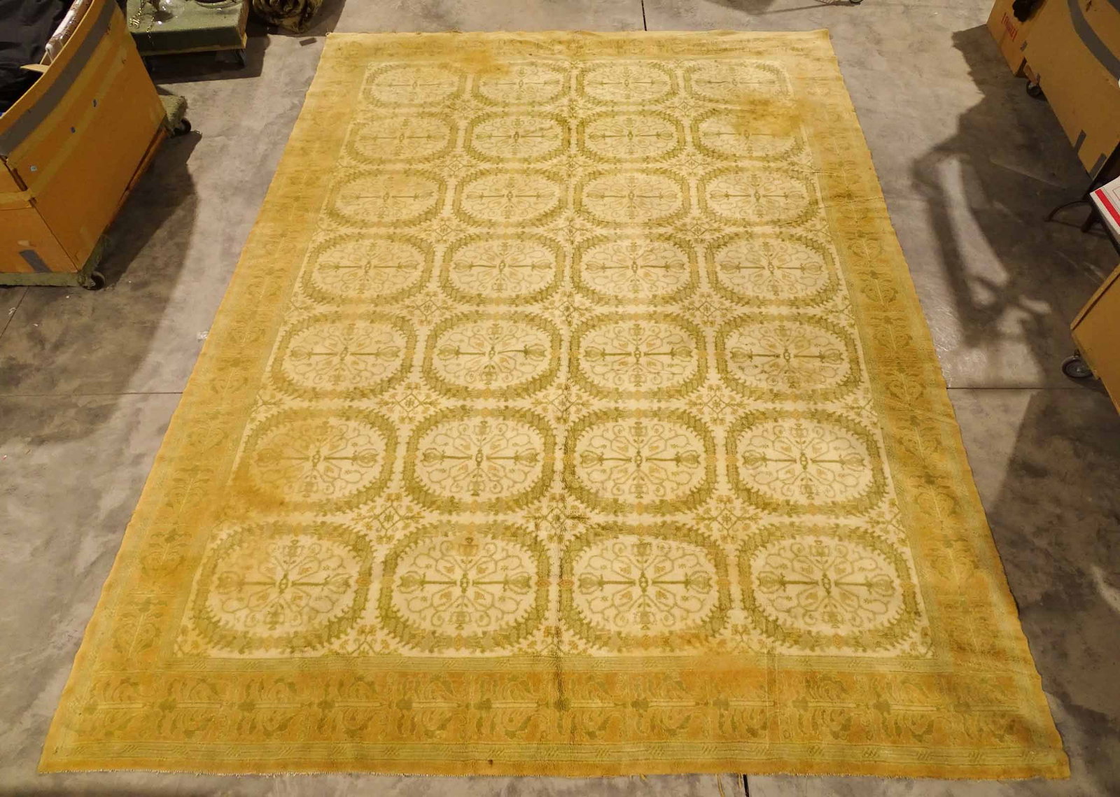 Roomsize Rug: Roomsize rug. 10' 4" x 14'.
