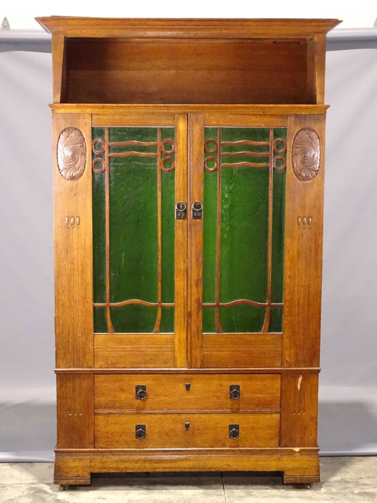 Arts & Crafts Period Armoire (1 of 8)