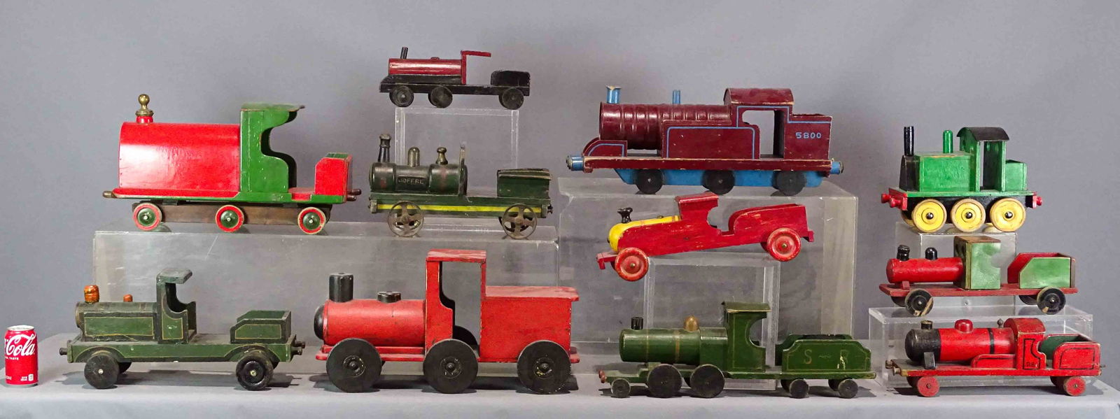 Folk Art Wooden Trains (1 of 8)