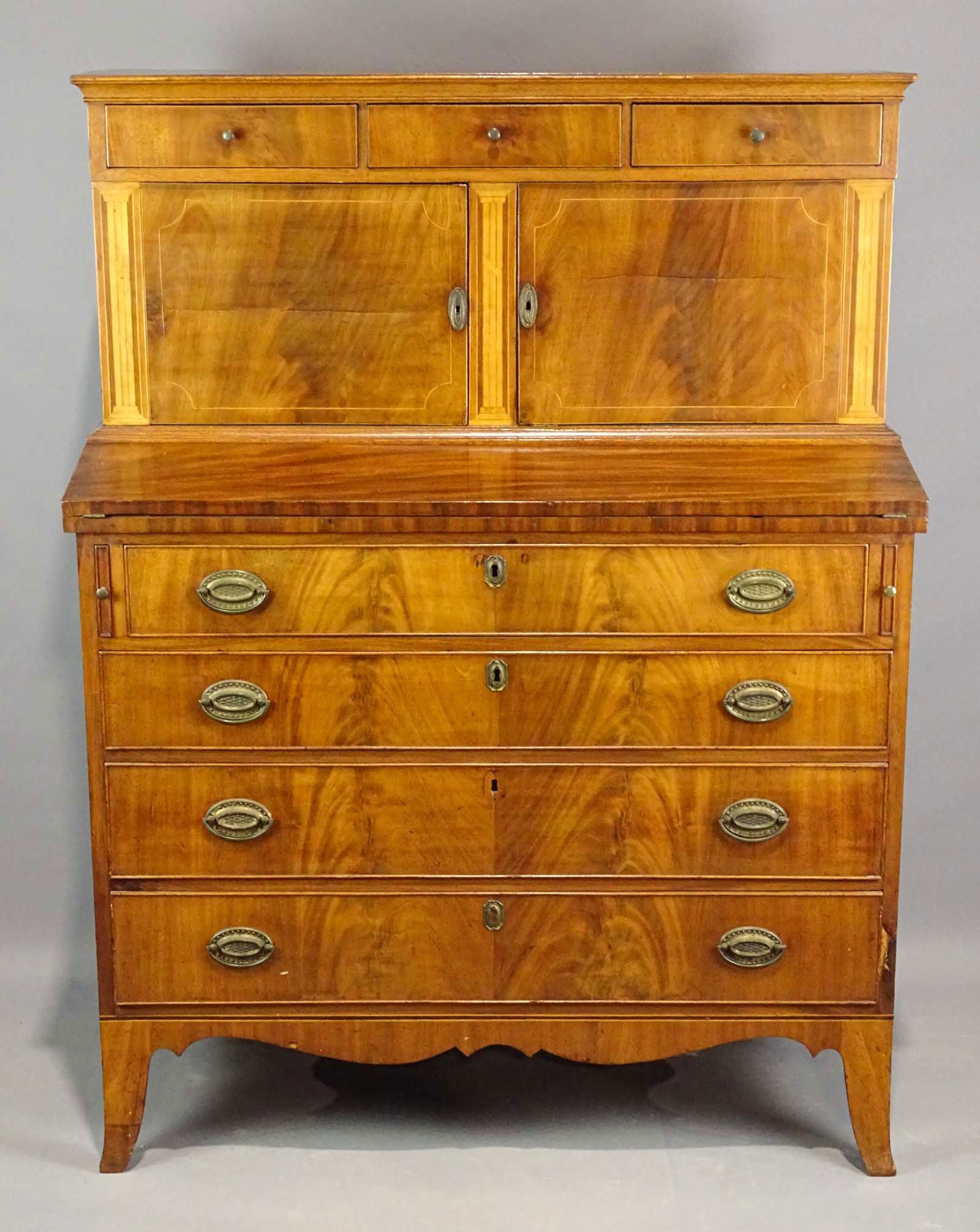 19th c. Hepplewhite Secretary (1 of 7)