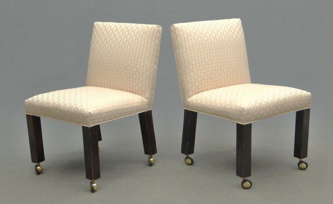 Pair Paul Evans Chairs: Pair Paul Evans for Directional occasional chairs. 18" Seat Ht. 32" Overall Ht.