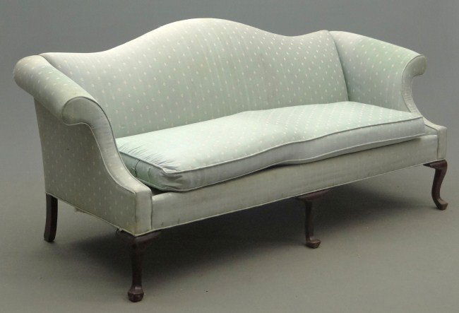 Ethan Allen Camelback Sofa: Ethan Allen camelback sofa. 76" Length.