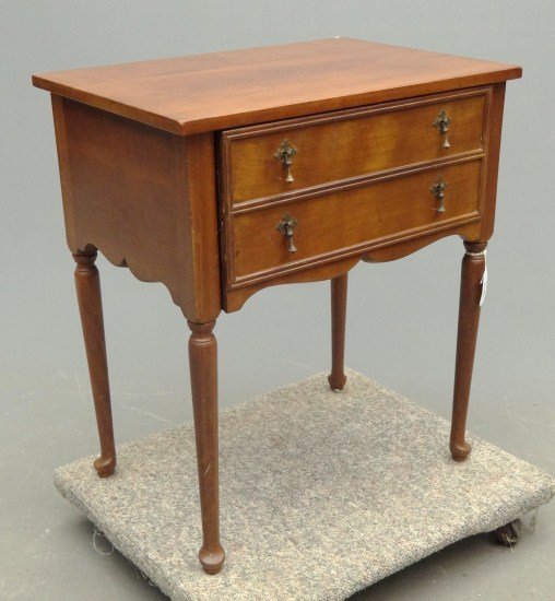 Sewing Table: Cherry sewing table. 26" W 18" D 29 1/2" Ht.