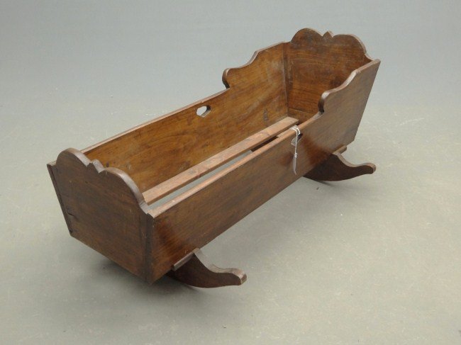 Cradle: Colonial style cradle.