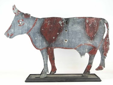 Sheet Metal Cow Weathervane