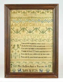 19th c. Needlework Sampler