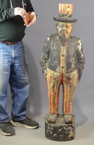 Folk Art Uncle Sam Carving
