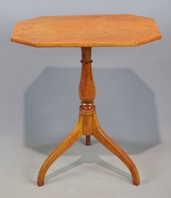 19th c. Maple Candlestand