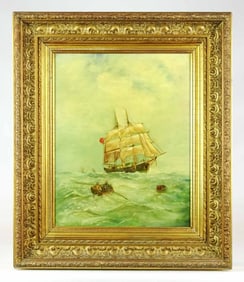 Painting: 19th c. Seascape