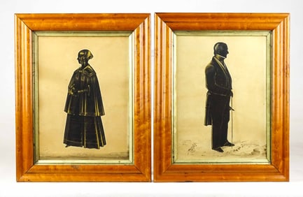 Pair of 19th c. Silhouettes