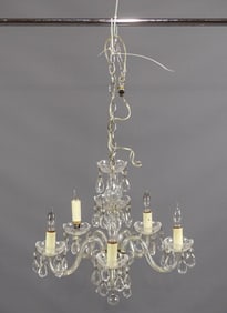 Vintage Glass Chandelier
