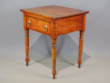 19th c. Figured Maple Stand