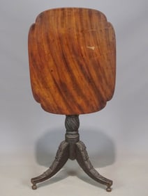 19th c. Classical Carved Candlestand
