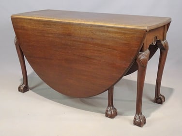 Kittenger Chippendale Style Dropleaf Table