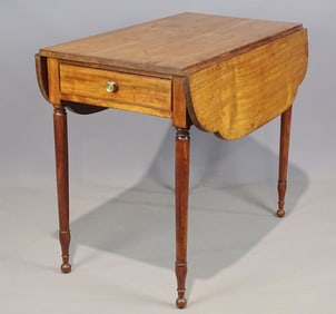19th c. Labeled Pembroke Table